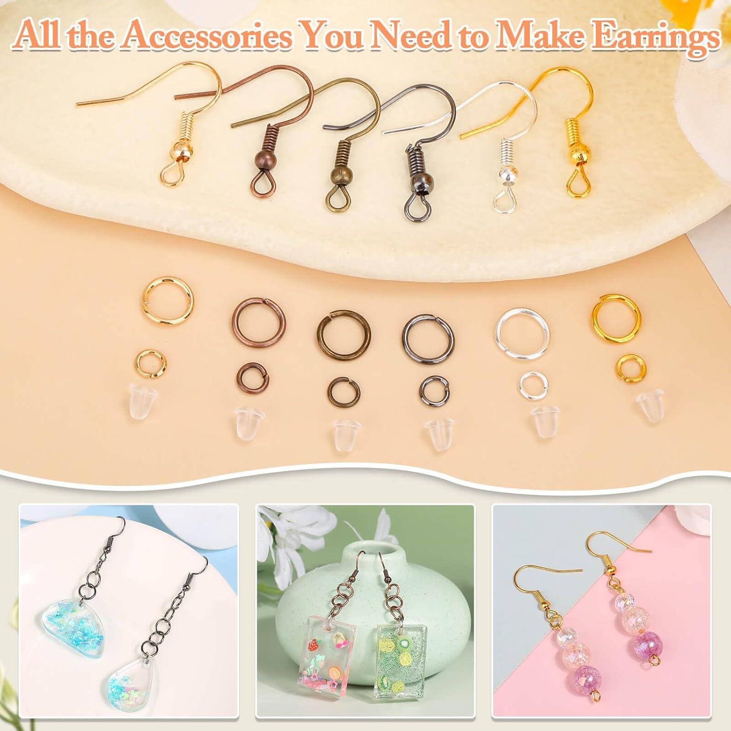 Kit de Suministros para Hacer Pendientes Cridoz 960PCS Multicolores