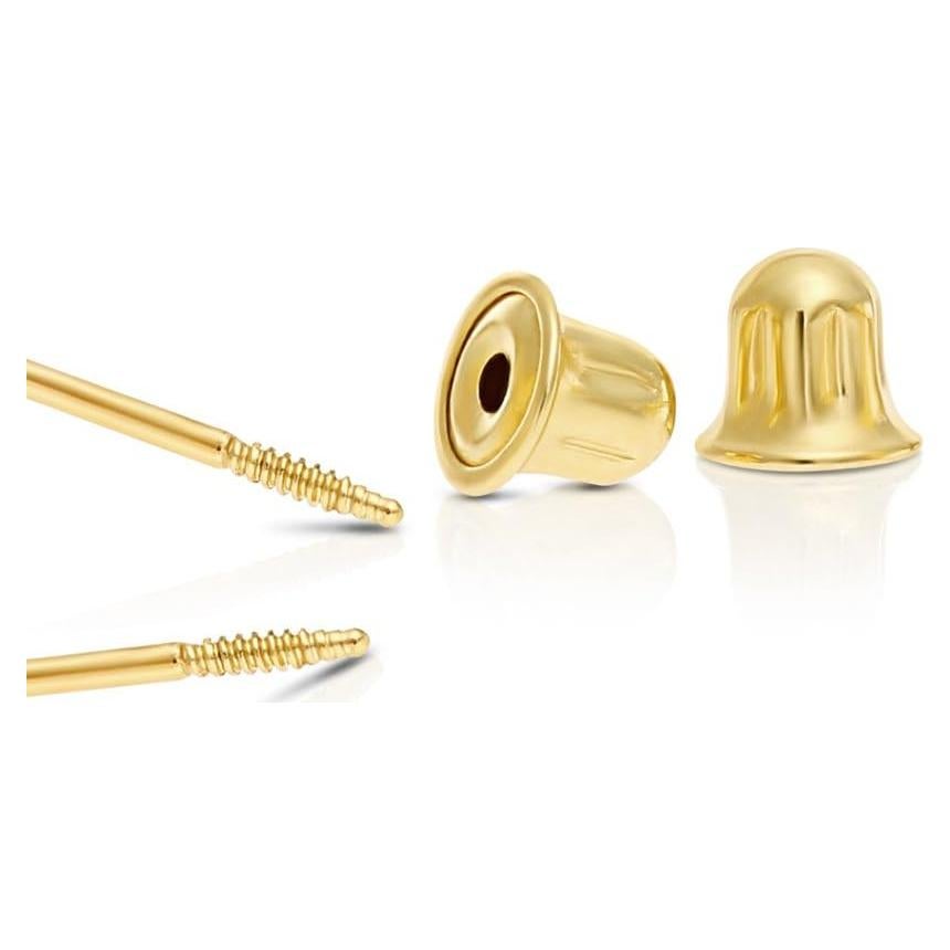 Par de tornillos de repuesto oro 14k Tilo para aretes