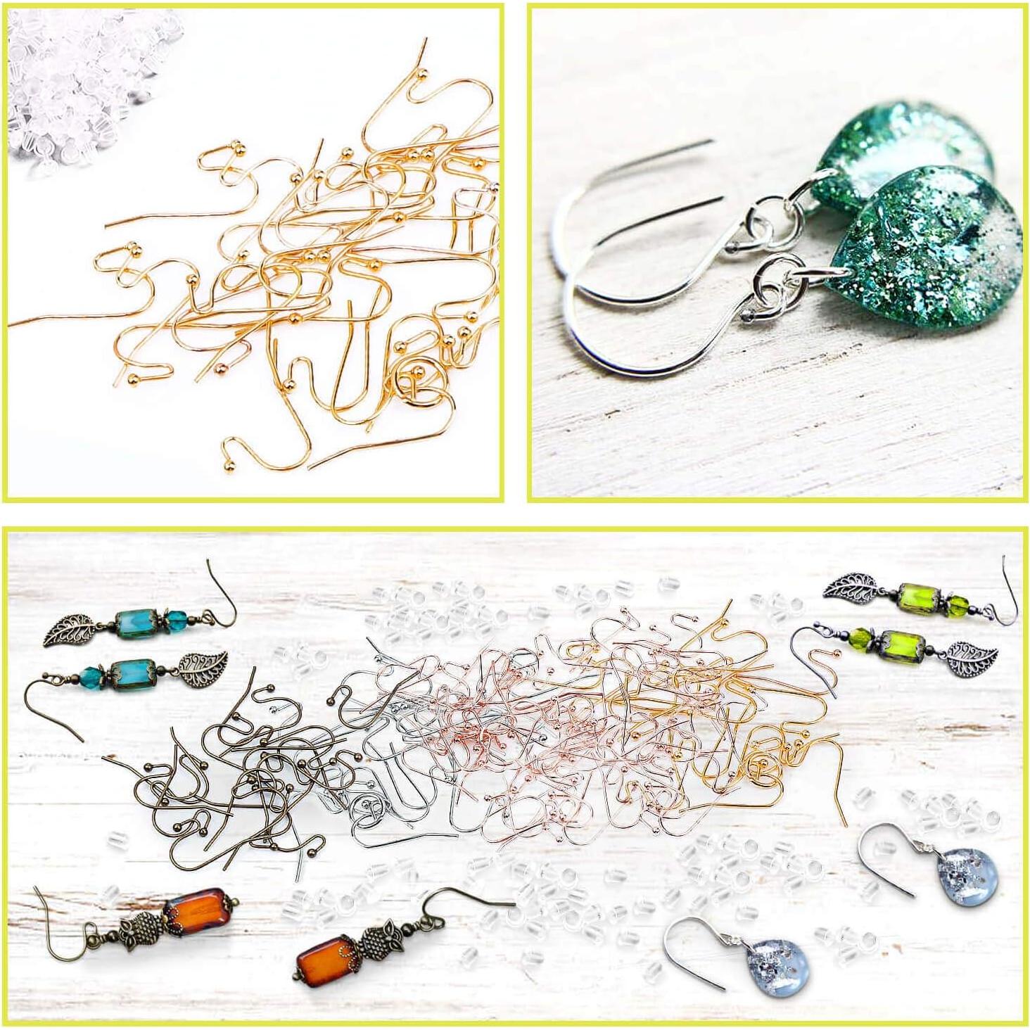 Kit de Ganchos para Aretes Audab 480pcs - 240 Ganchos y Respaldos