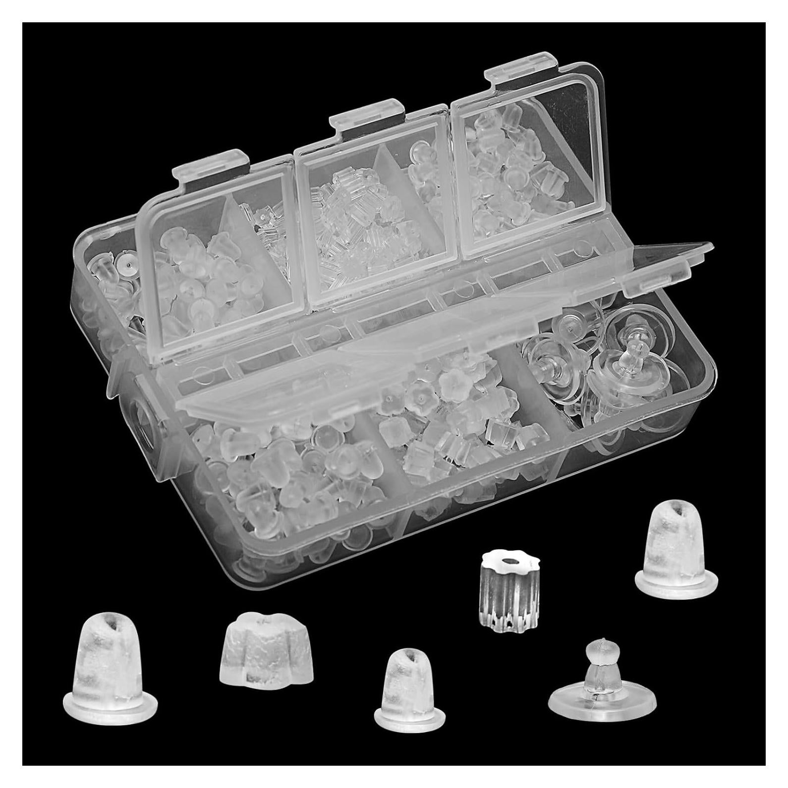 600 Tapones de Aretes de Silicona Hipoalergénicos Gaprumi