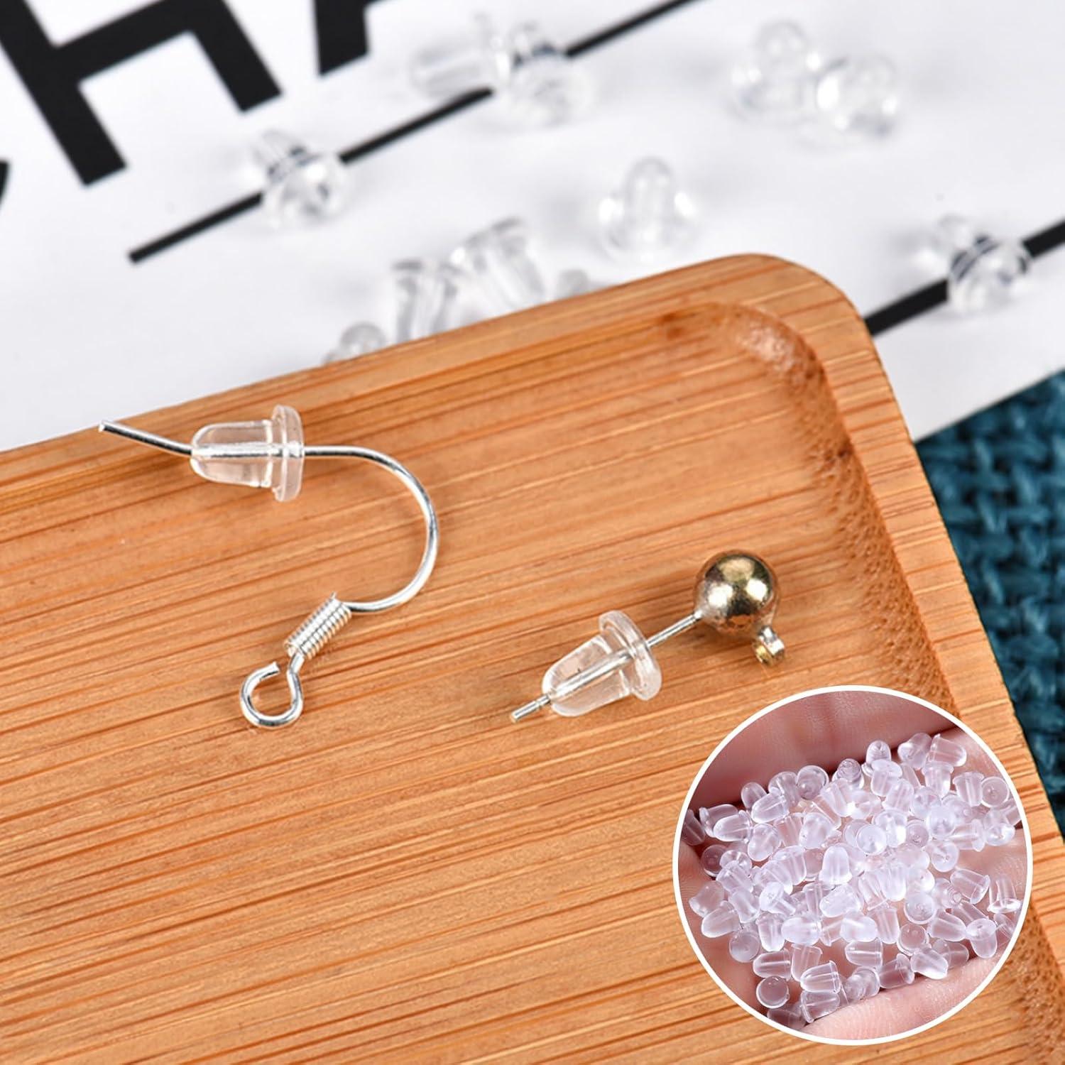 600 Tapones de Aretes de Silicona Hipoalergénicos Gaprumi