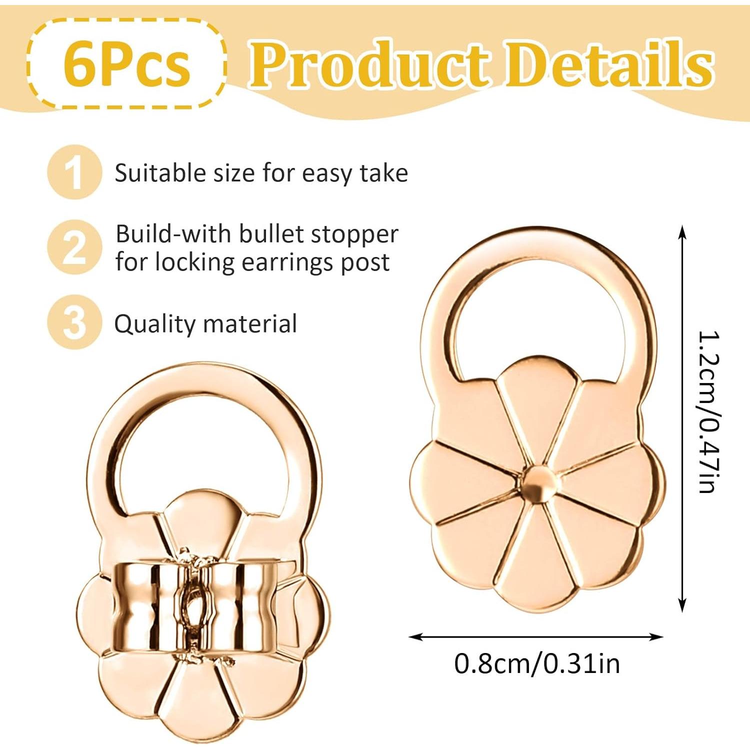 6 Respaldos Elevadores de Pendientes Aysatogc Dorado Ajustables