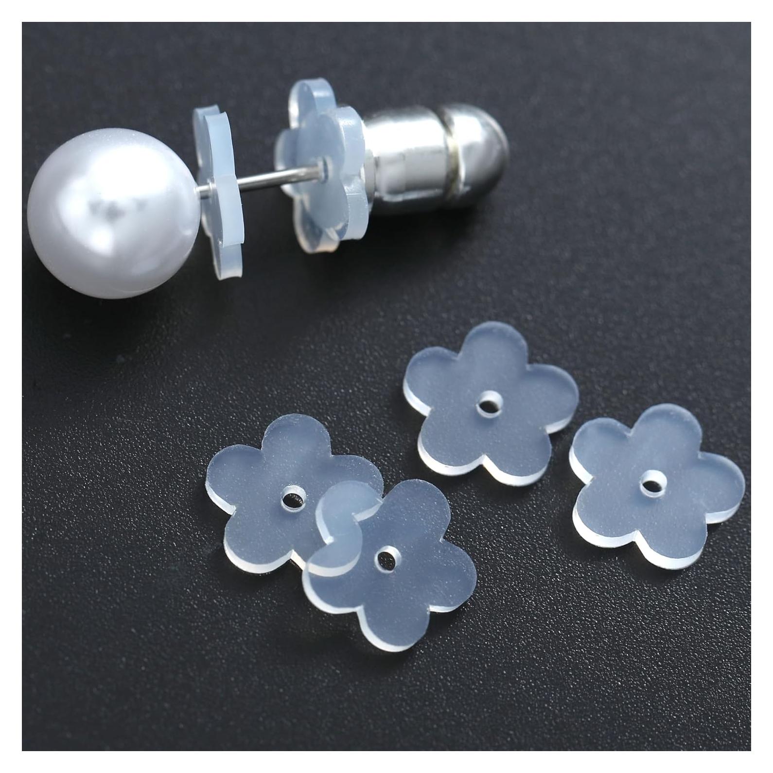 Tapones de Silicona para Pendientes Qualima 100 pcs - Soporte Curación