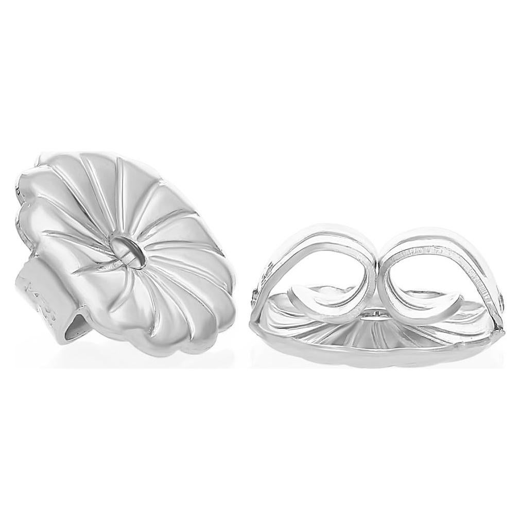 Respaldo de Arete de Oro Blanco 14k - Juego de 2 Piezas