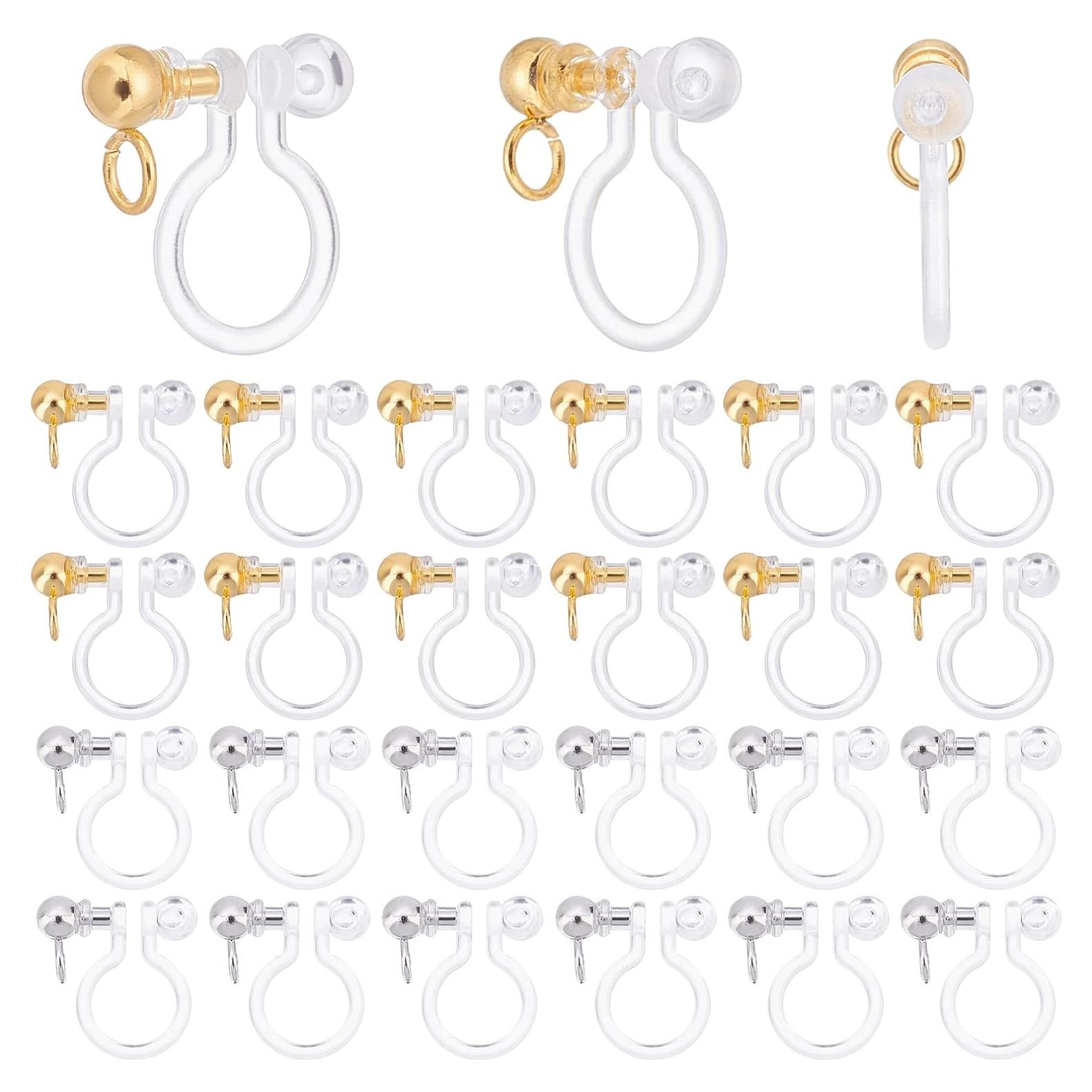 Convertidores de Pendientes Sin Perforar PH PandaHall 24pcs