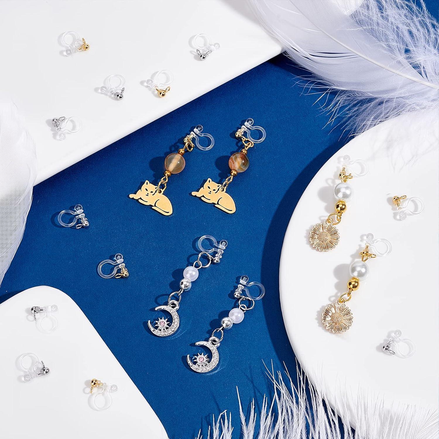 Convertidores de Pendientes Sin Perforar PH PandaHall 24pcs