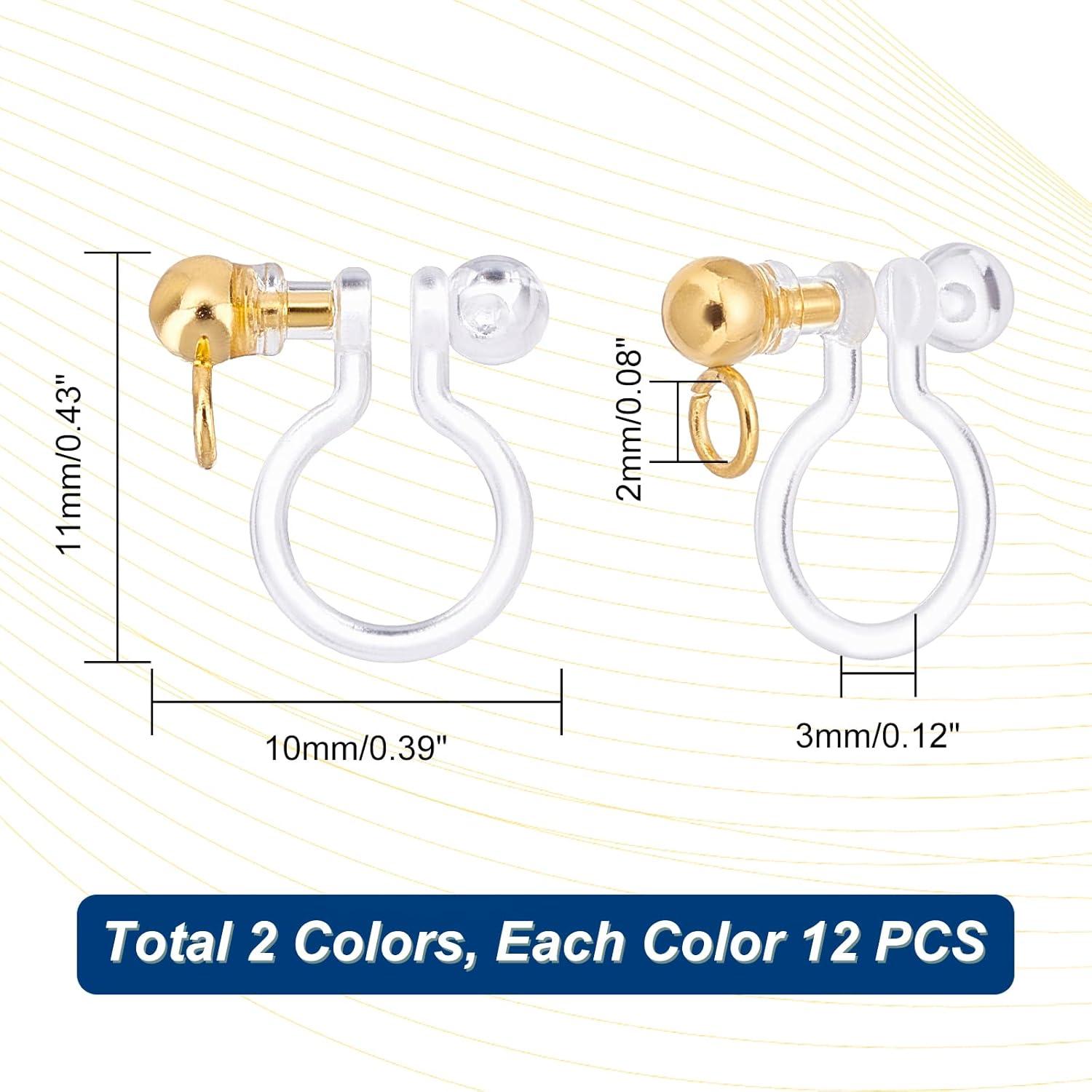 Convertidores de Pendientes Sin Perforar PH PandaHall 24pcs