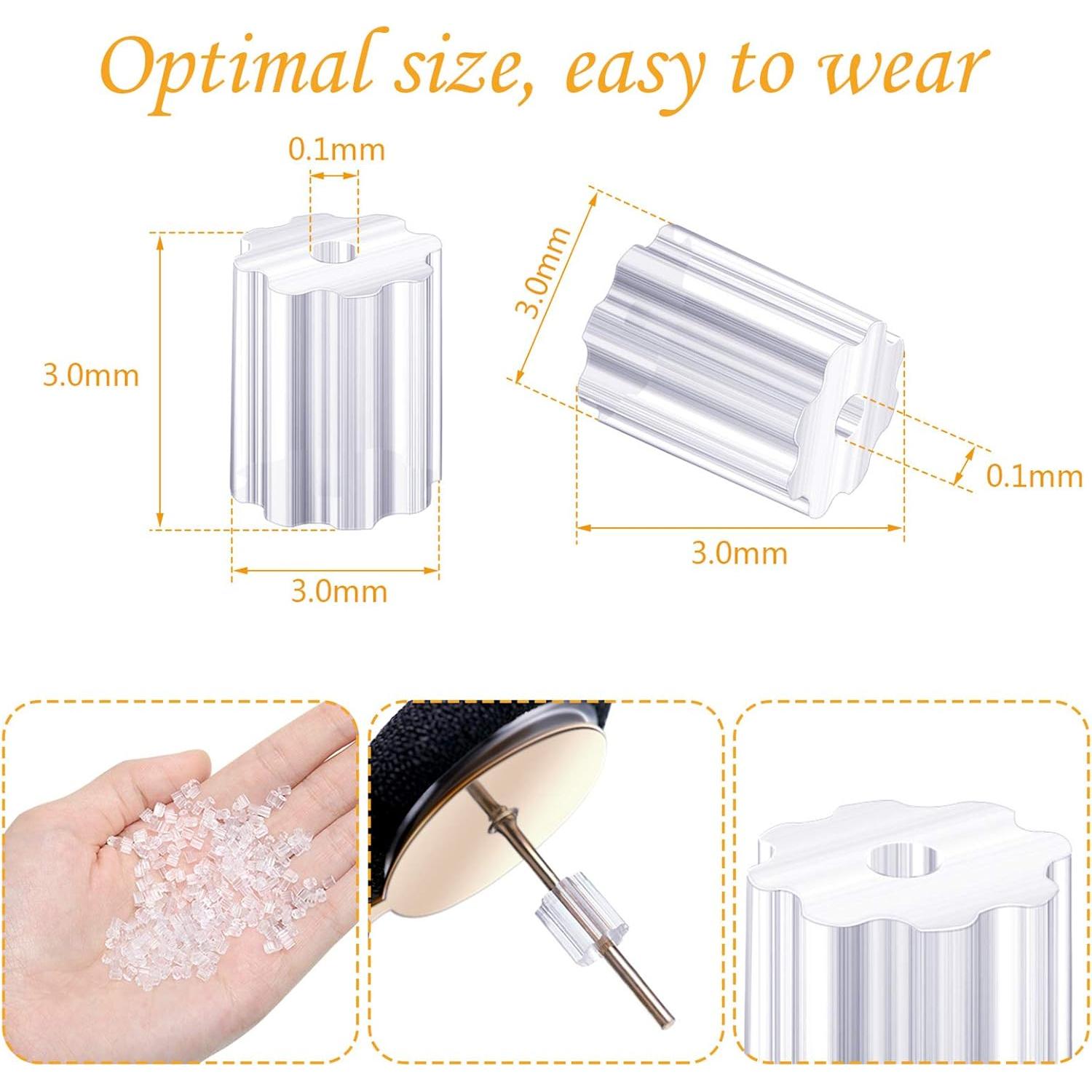 Respaldo de Pendientes Outus 500 Pcs Transparentes 3mm