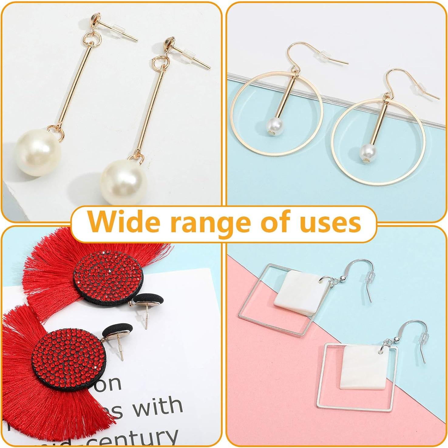 Respaldo de Pendientes Outus 500 Pcs Transparentes 3mm