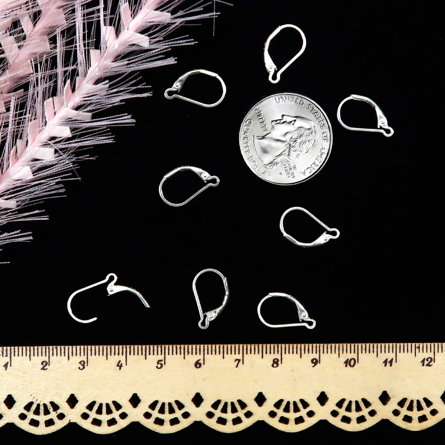 Ganchos de Pendientes Franceses TOAOB Plata Esterlina 925 8 Piezas