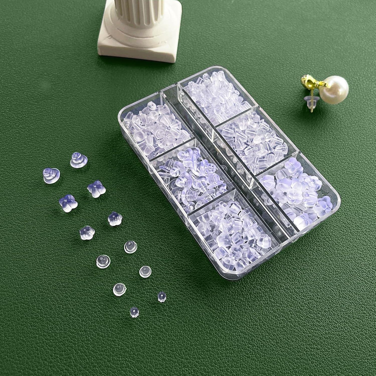 Respaldo de Aretes de Silicona Transparente Vivixin - 6 Estilos Hipoalergénicos