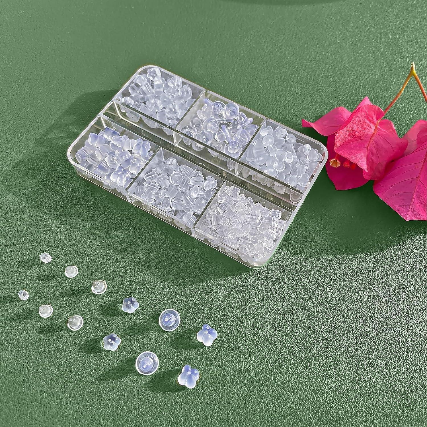 Respaldo de Aretes de Silicona Transparente Vivixin - 6 Estilos Hipoalergénicos