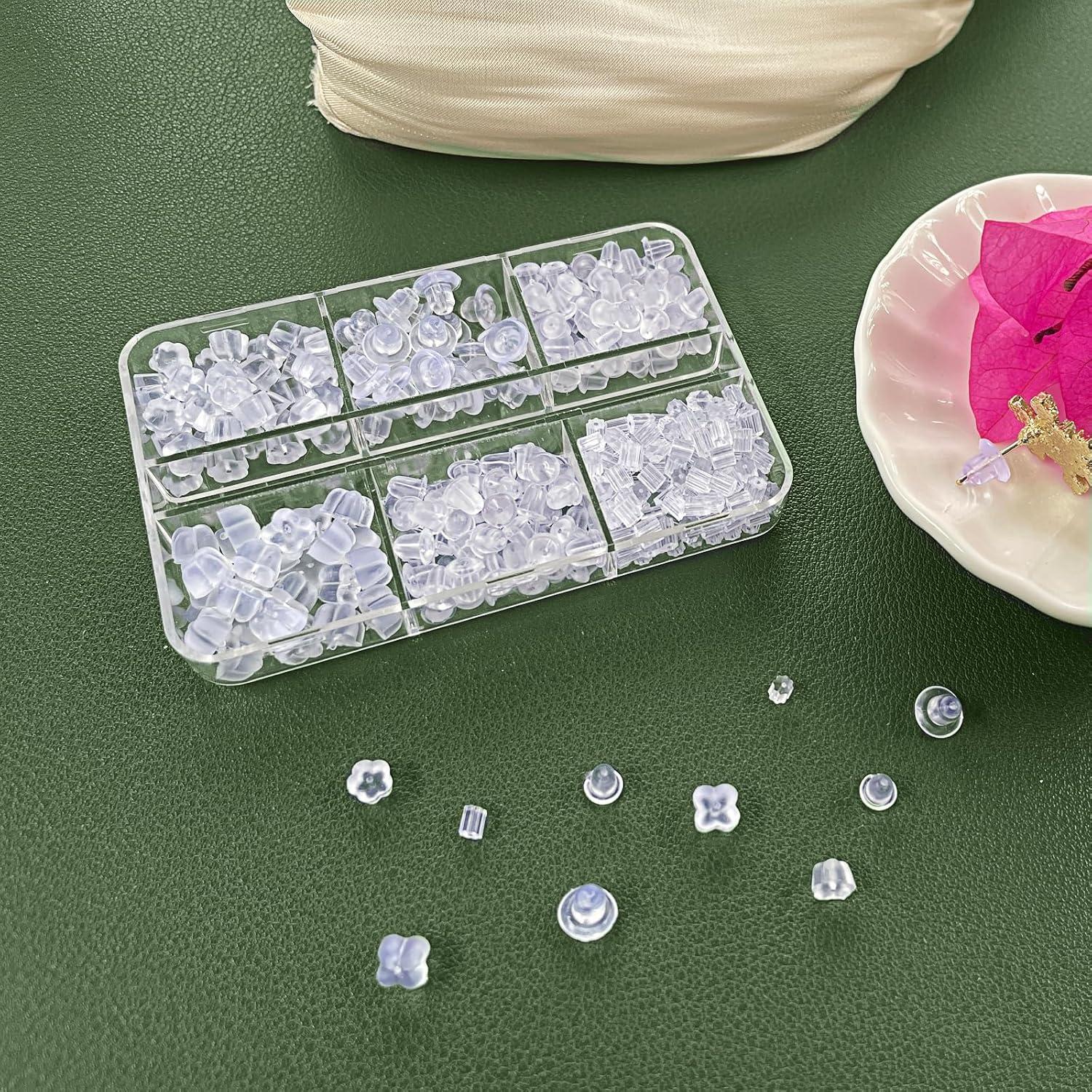 Respaldo de Aretes de Silicona Transparente Vivixin - 6 Estilos Hipoalergénicos