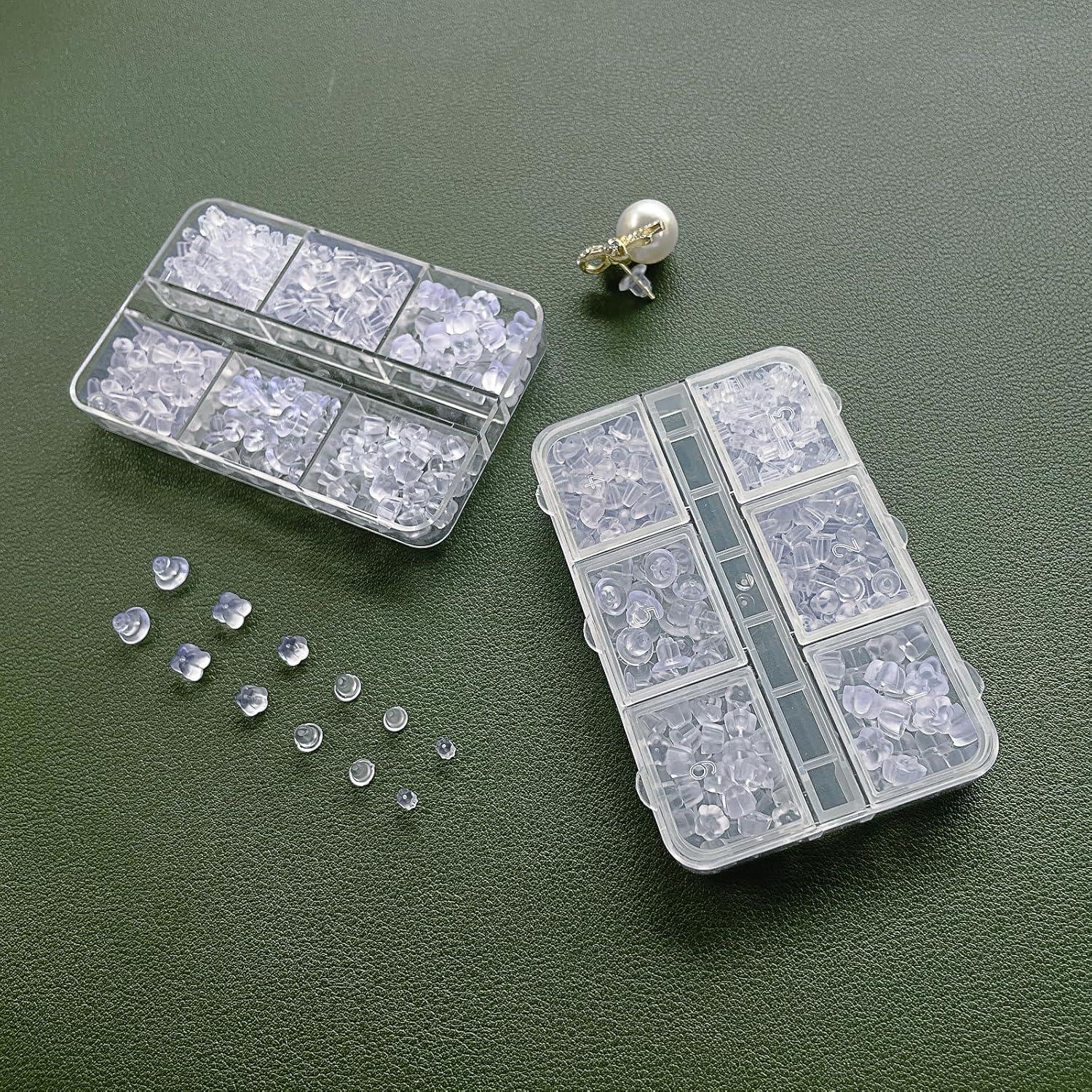 Respaldo de Aretes de Silicona Transparente Vivixin - 6 Estilos Hipoalergénicos