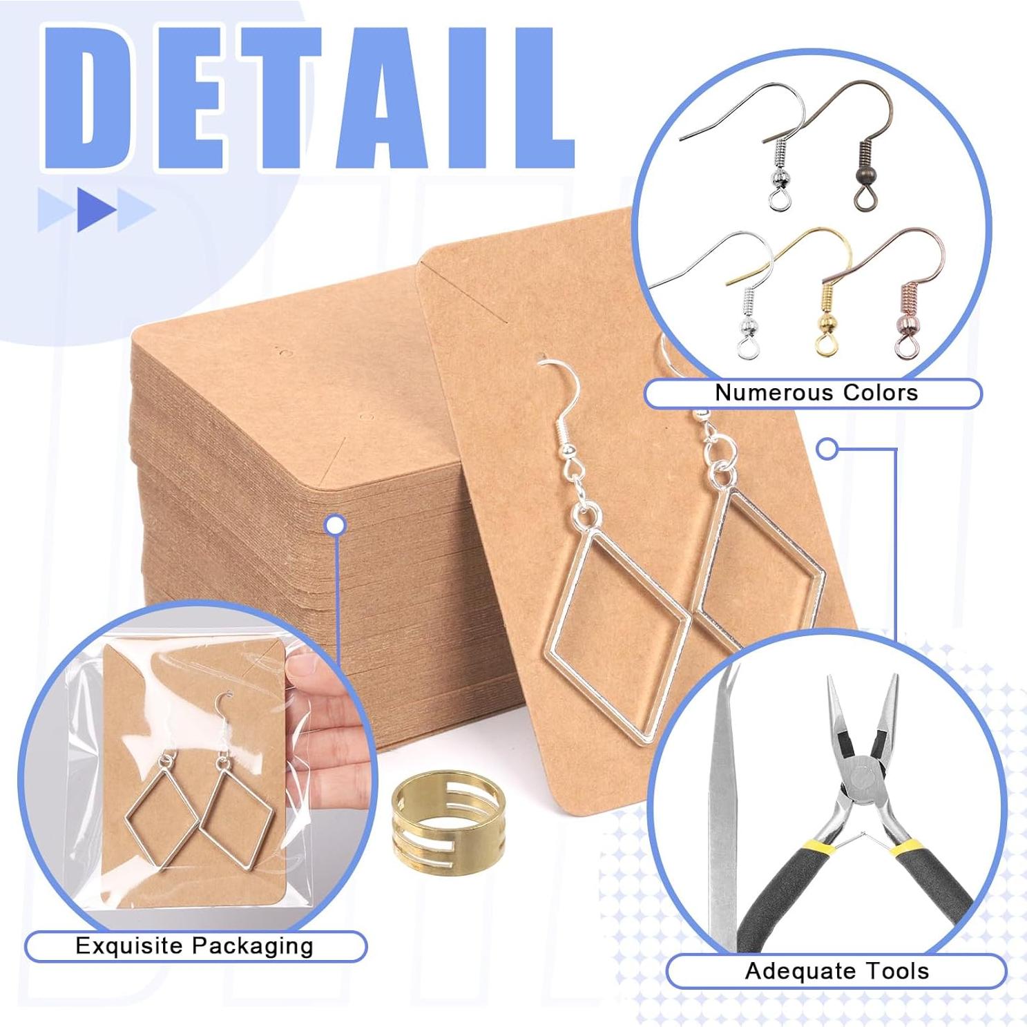 Kit de Suministros para Hacer Pendientes Glarks 1533 Piezas