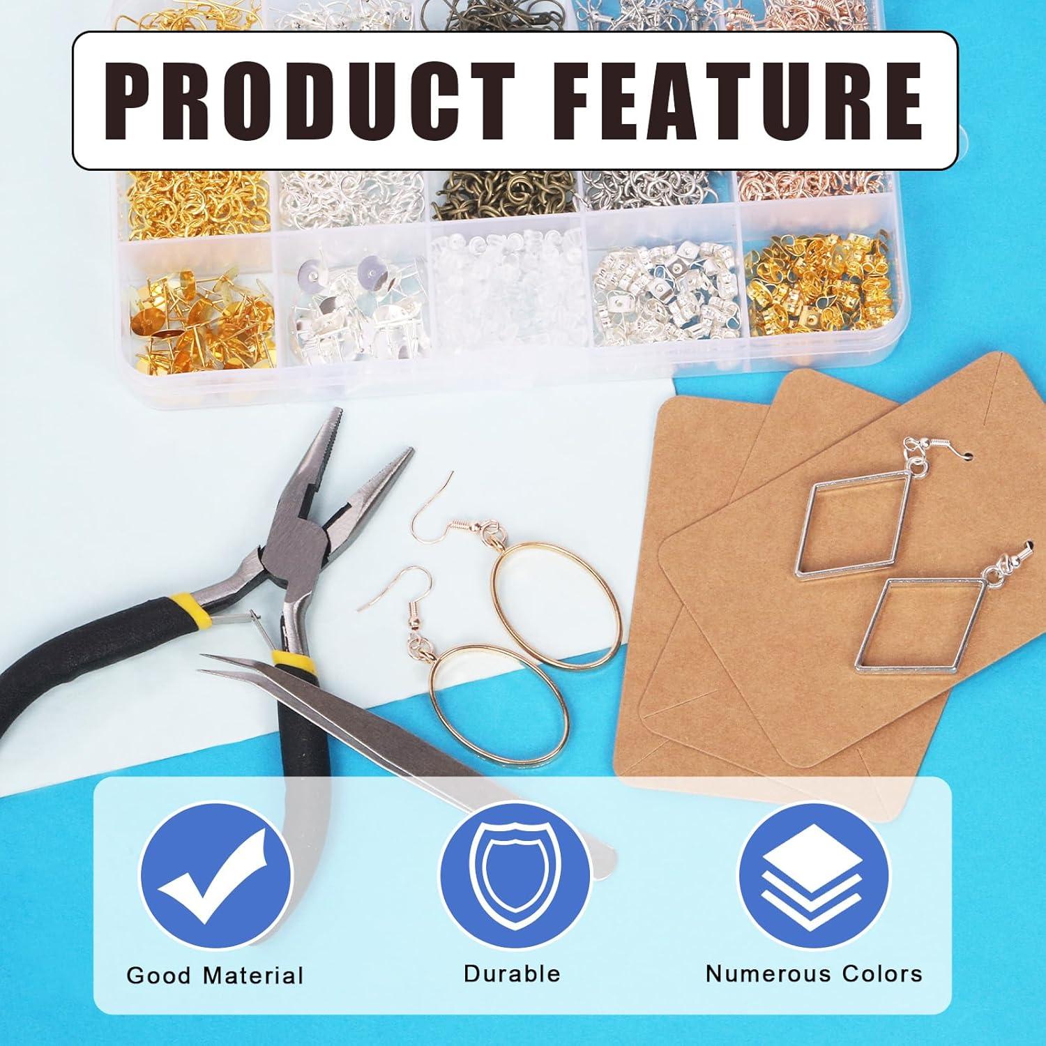 Kit de Suministros para Hacer Pendientes Glarks 1533 Piezas