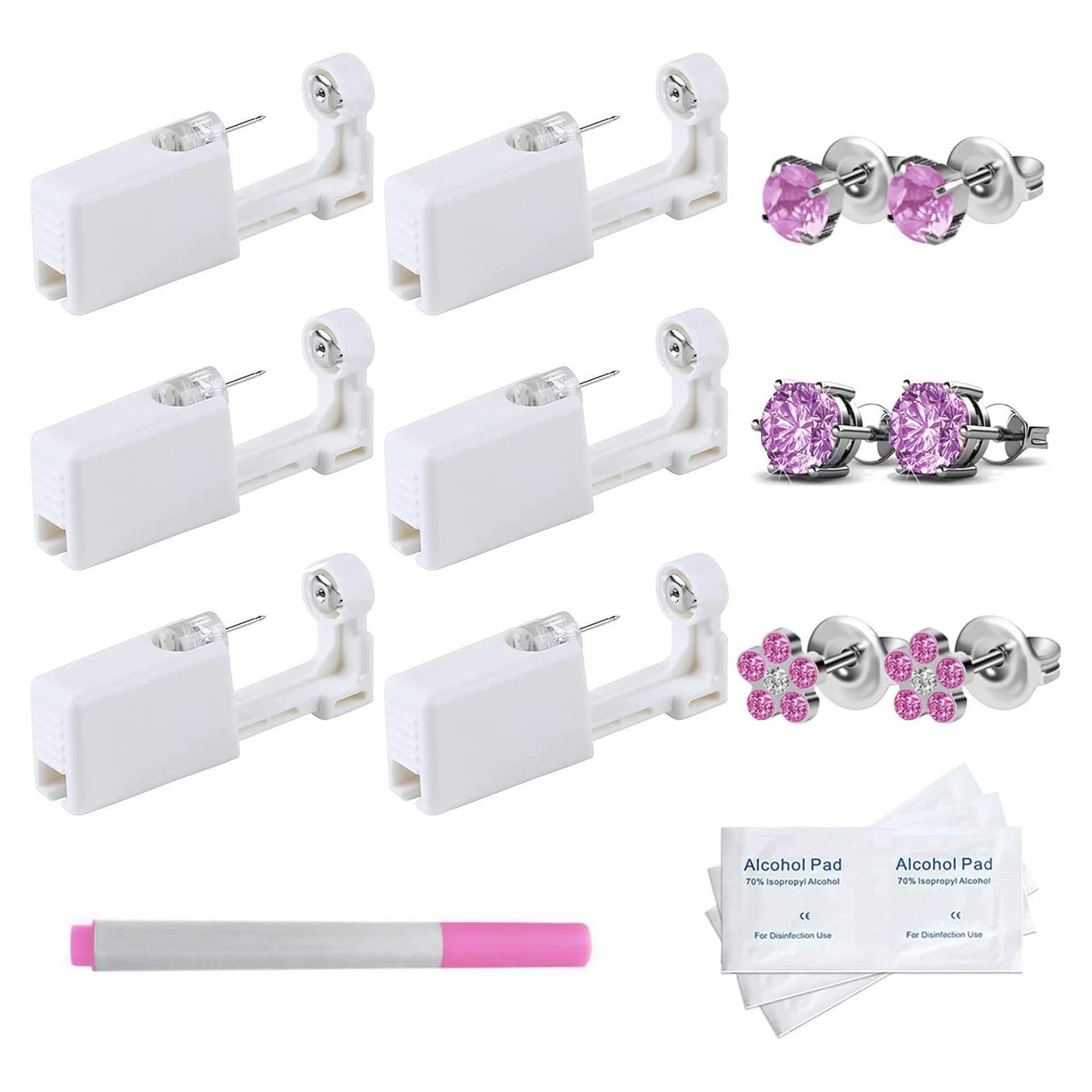 Kit de Perforación de Orejas Desechable NA Doublemiss 6 Piezas