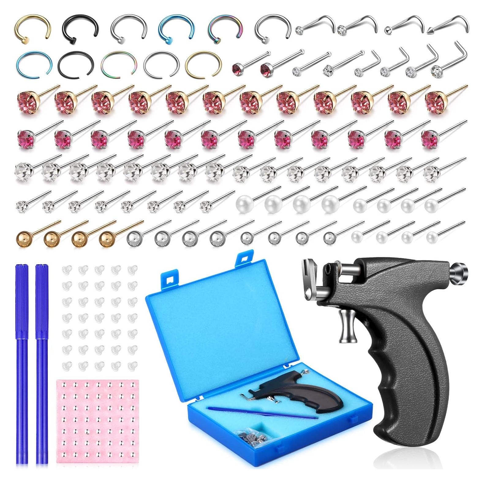 Kit de Perforación de Orejas Chumia 157 Piezas Acero Inoxidable