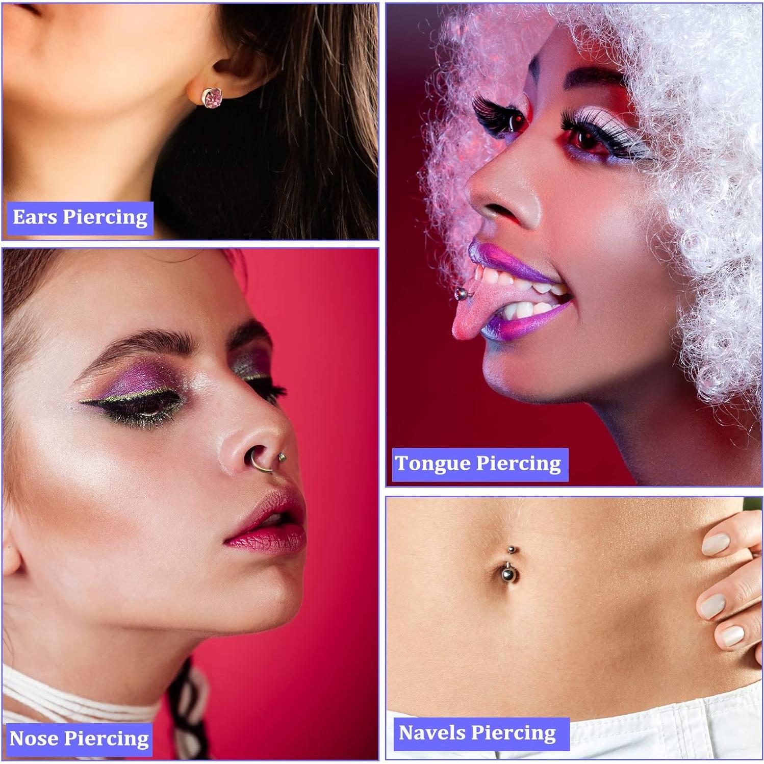 Kit de Perforación de Orejas Chumia 157 Piezas Acero Inoxidable