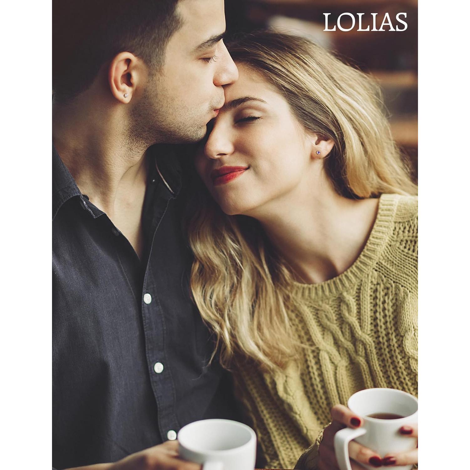 Aros hipoalergénicos LOLIAS de acero quirúrgico 20G para mujeres