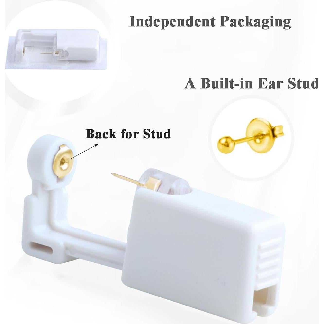 Kit de Perforación de Orejas 18 PCS - Pistola y Aretes de Acero Inoxidable