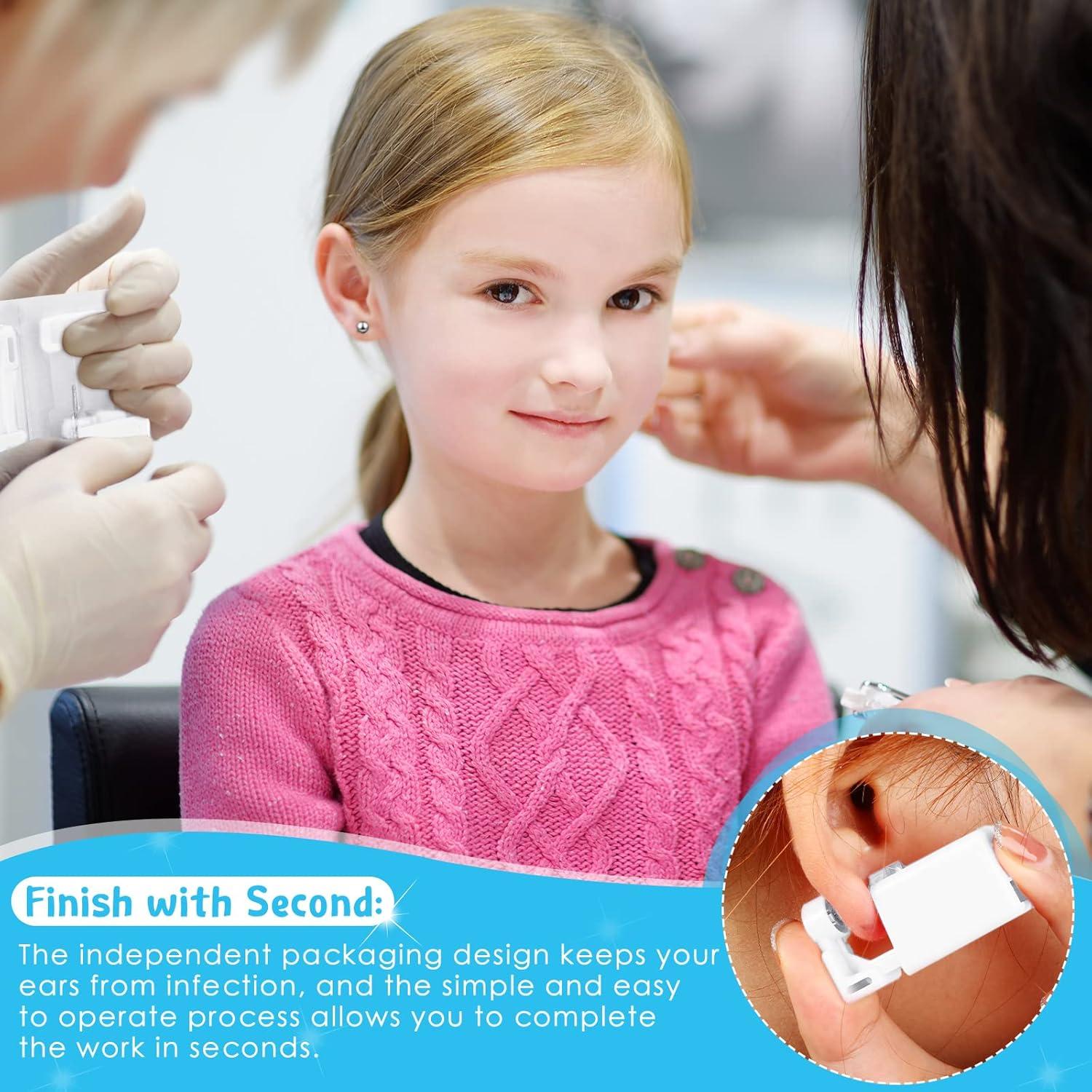 Kit de Perforación de Orejas 6 Piezas Honoson con Aretes