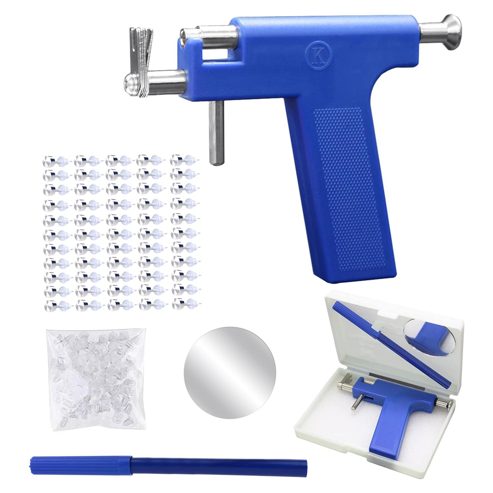 Kit de perforación de orejas Hotorda con 98 pendientes de acero