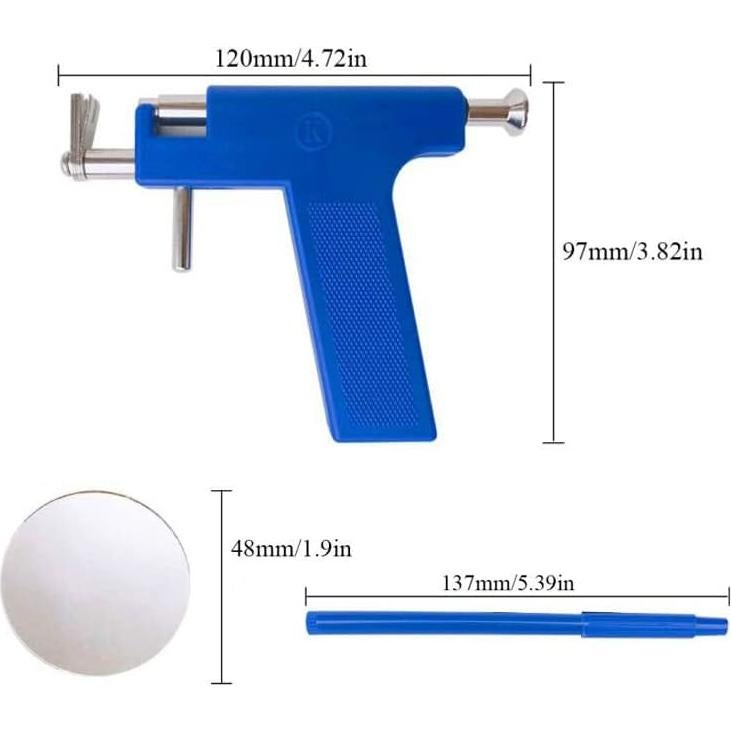Kit de perforación de orejas Hotorda con 98 pendientes de acero