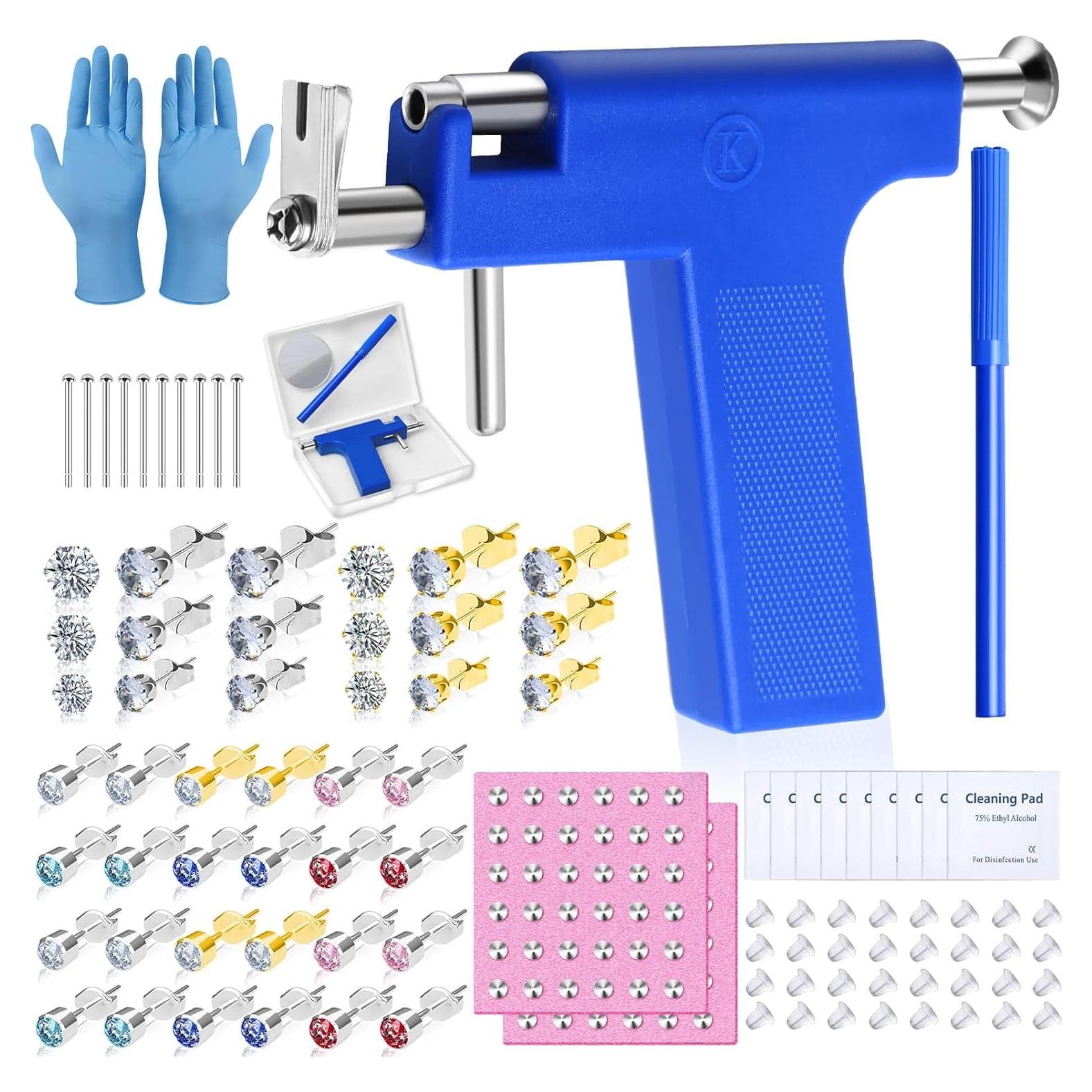 Kit de Perforación de Orejas Evatage con 72 Pendientes