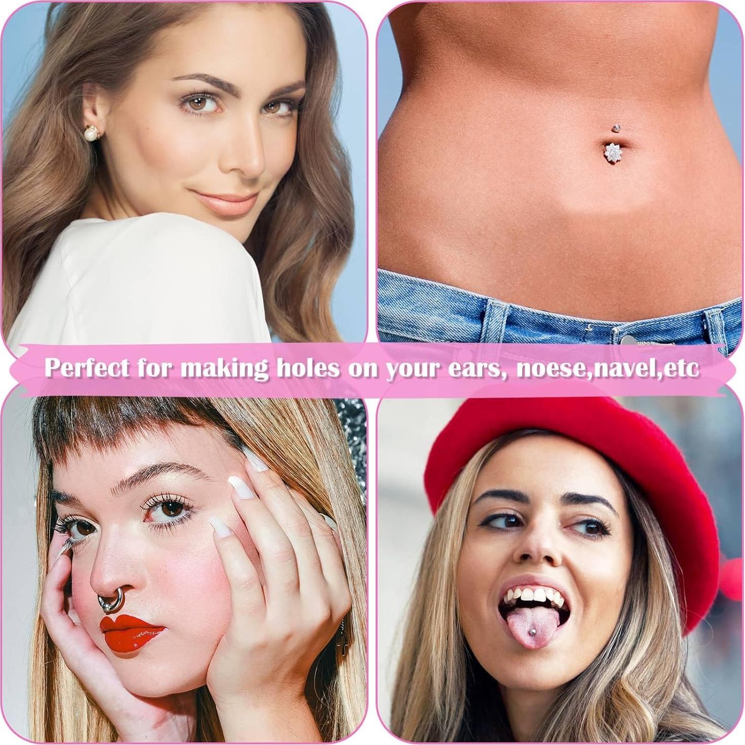 Kit de Perforación de Orejas Evatage con 72 Pendientes