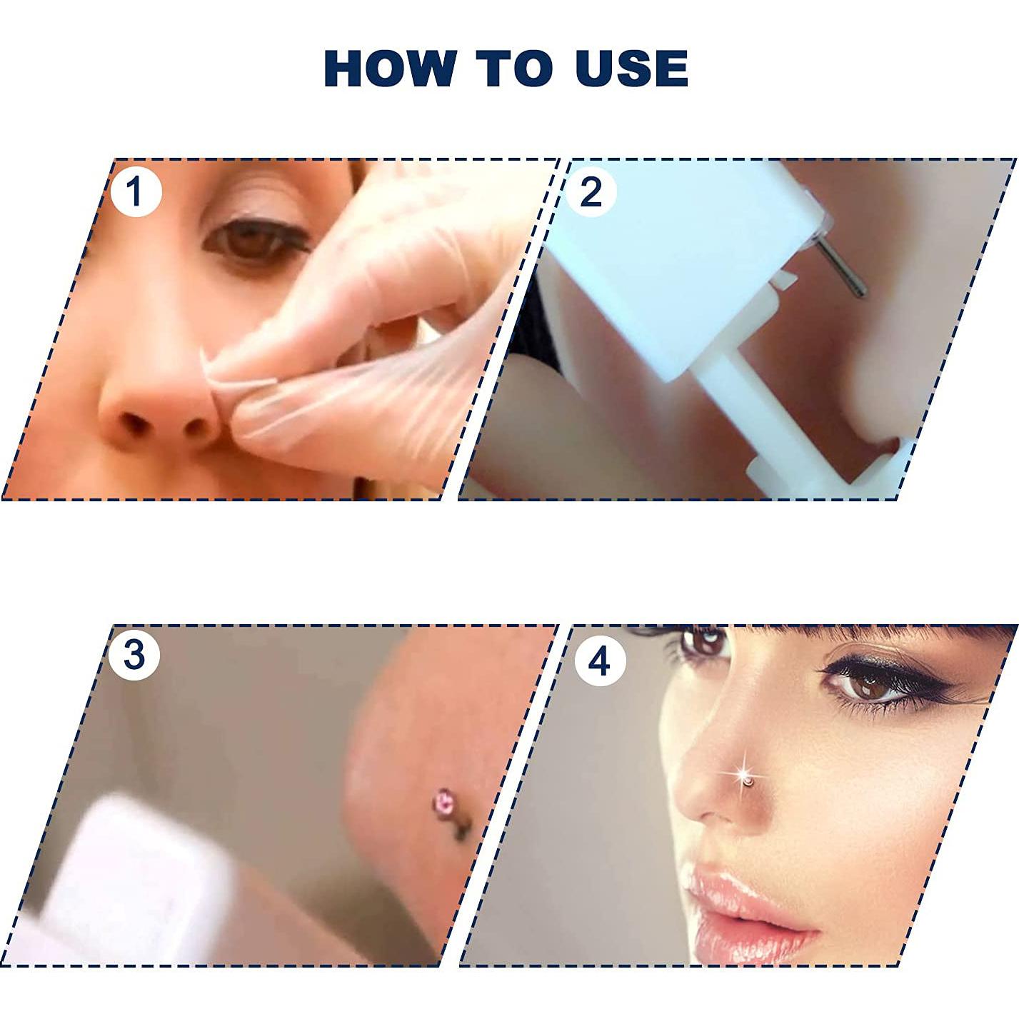 Kit de Perforación de Nariz GCHSSS - 2 Paquetes con 10 Anillos