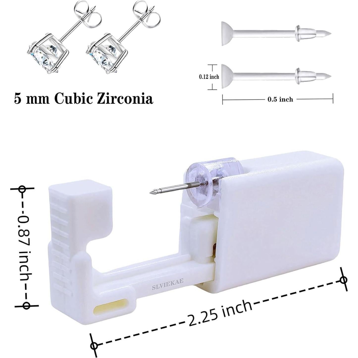 Kit de Perforación de Orejas SLVIEKAE 112 Pcs Sin Dolor