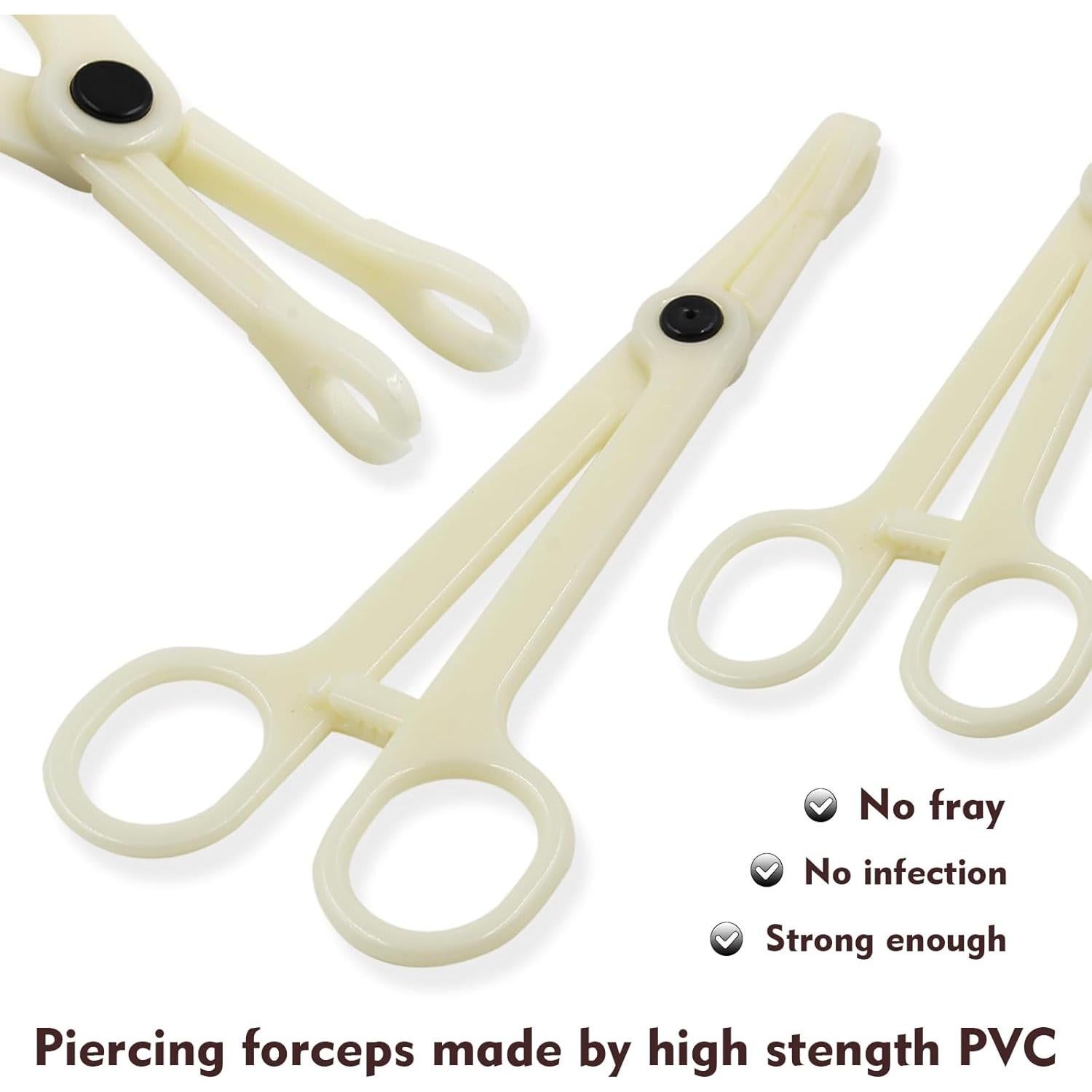 Kit de Piercing Rayyl 42 Piezas con Agujas y Pinzas Desechables