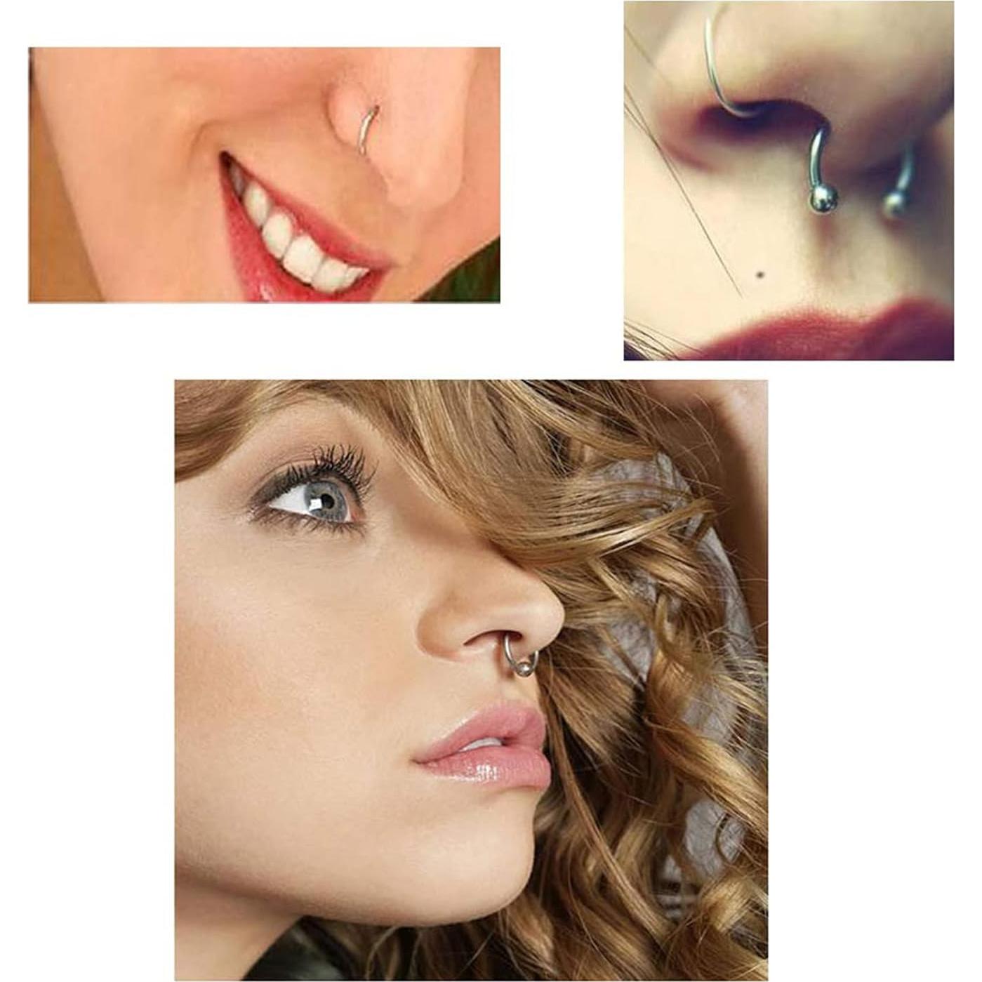 Kit de Piercing Rayyl 42 Piezas con Agujas y Pinzas Desechables