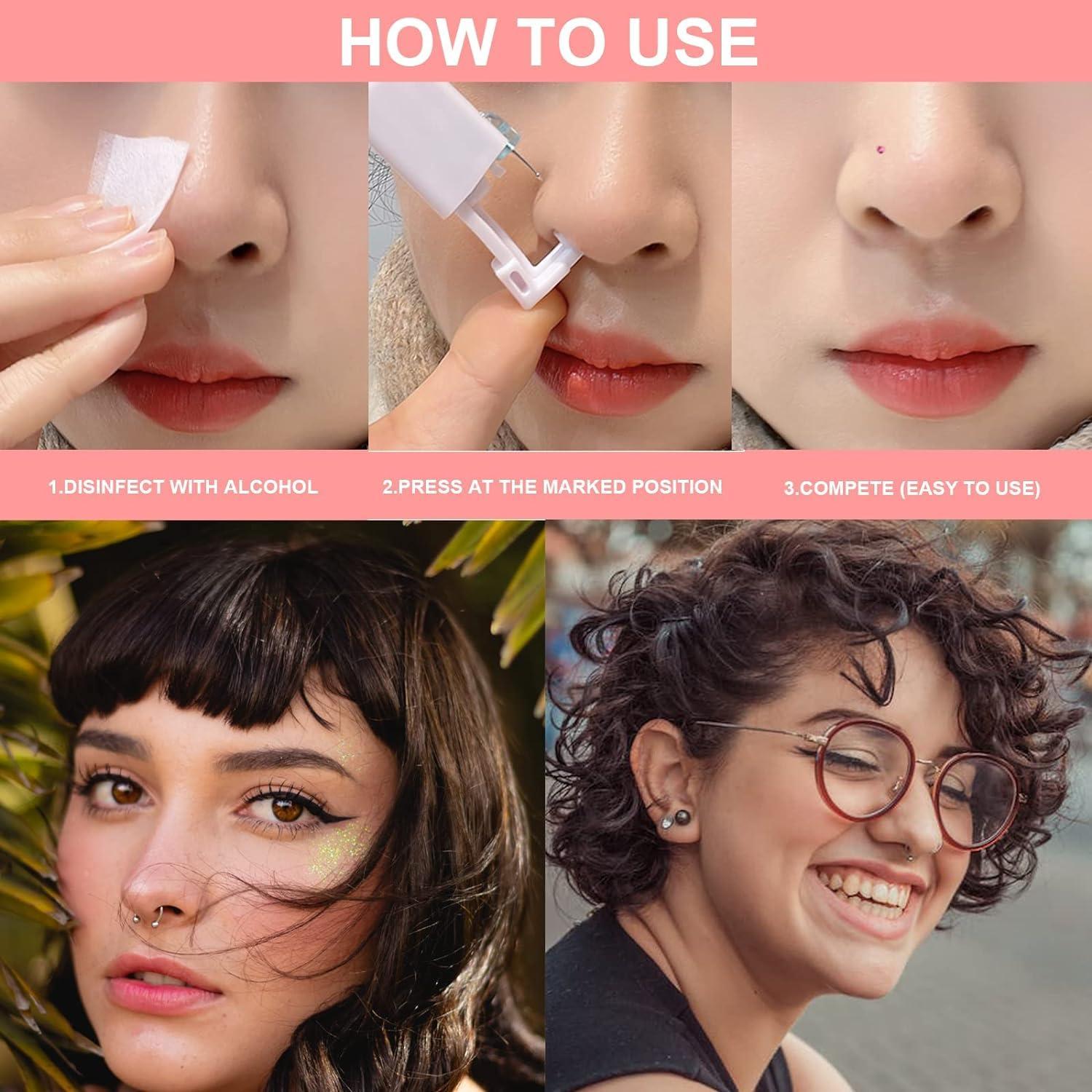 Kit de Perforación de Nariz Lyuxzad - 6 Piezas Oro