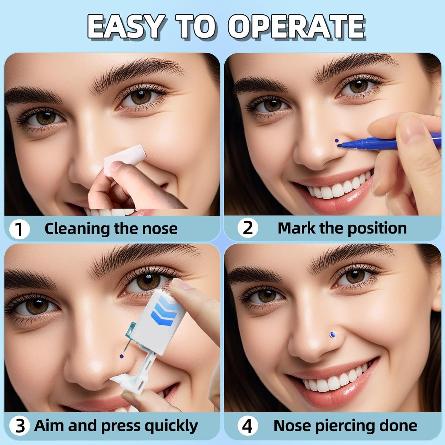 Kit de Perforación Corporal 70 Piezas TKKUY - Acero Inoxidable