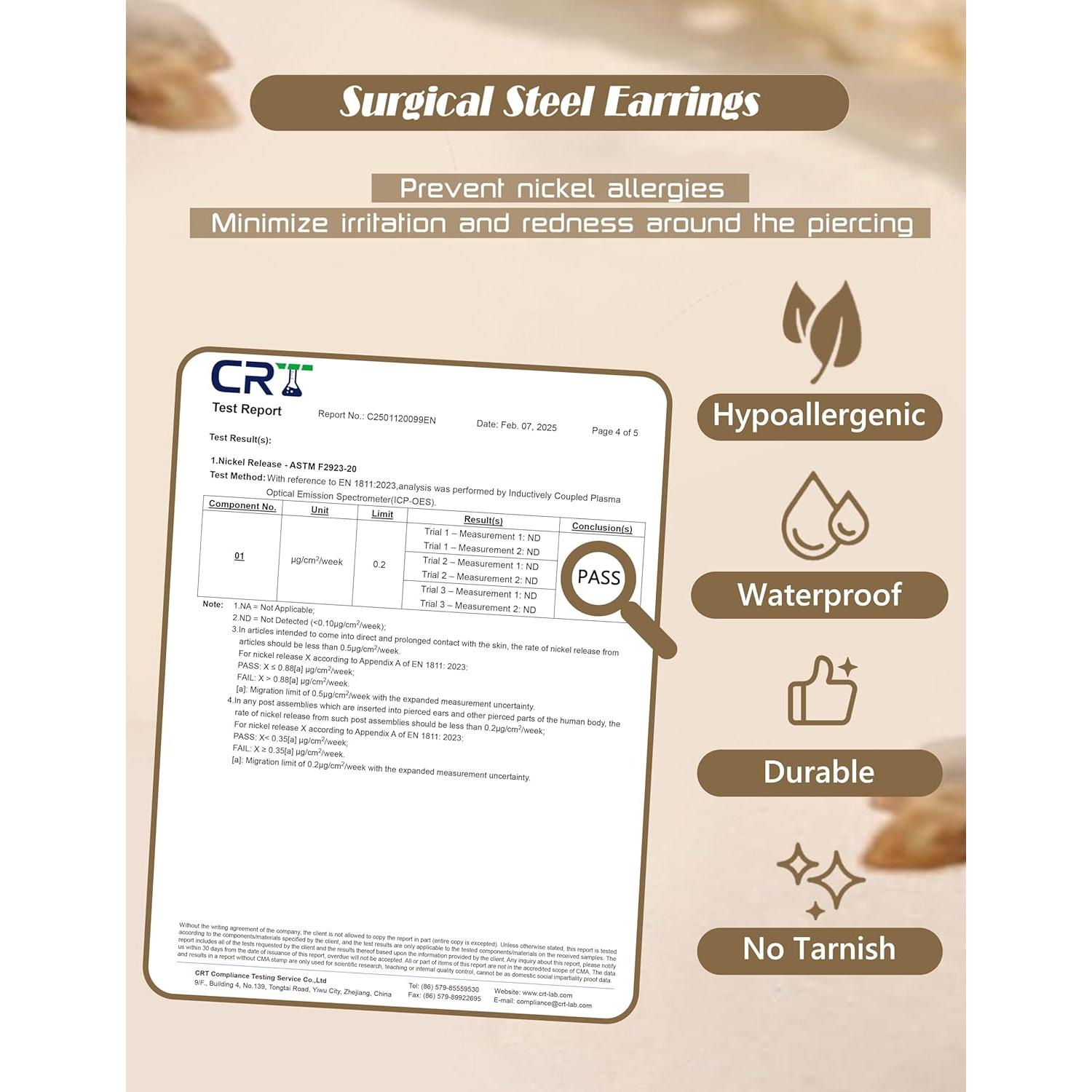 JeryWe 27 Piezas Pendientes de Cartílago Acero Inoxidable