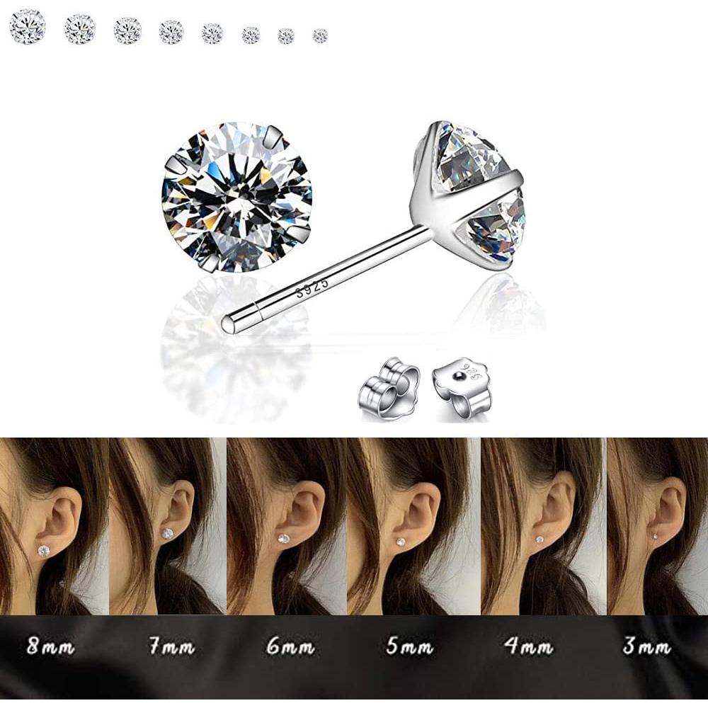 Kit de Perforación de Oídos LECIEL con 16 Pendientes de Stud