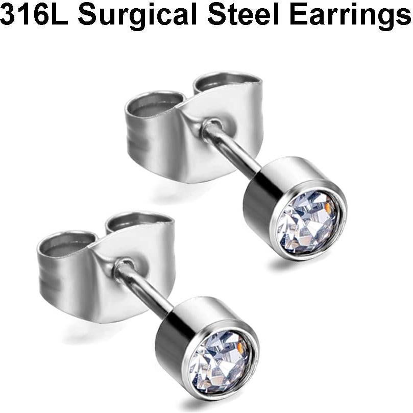 Kit de Perforación de Oídos LECIEL con 16 Pendientes de Stud