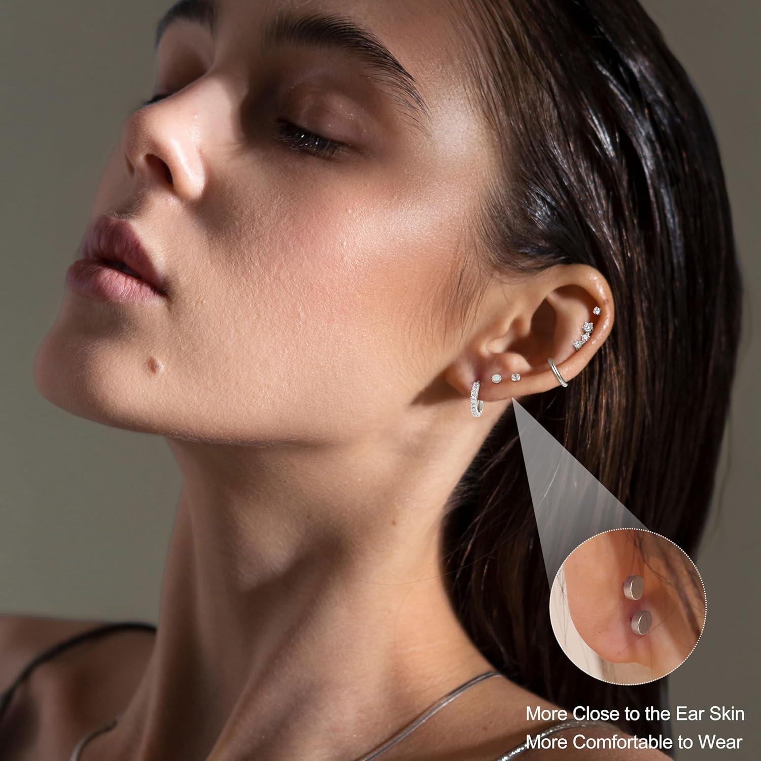 Pendientes Hipoalergénicos de Acero Inoxidable 20G - Milacolato