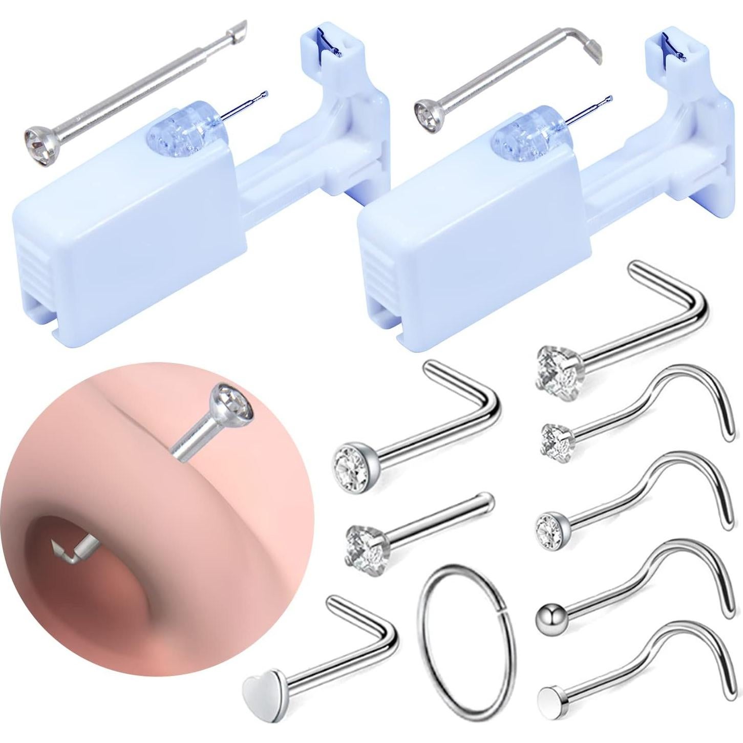 Kit de perforación de nariz desechable Firstomato 2 PCS