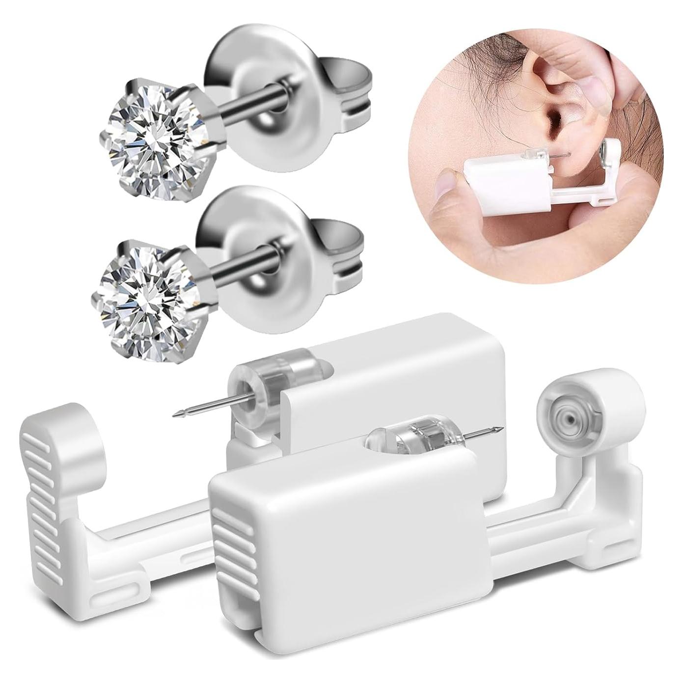 Kit de Perforación de Oídos BLS 2 Pistolas + Aretes 5mm