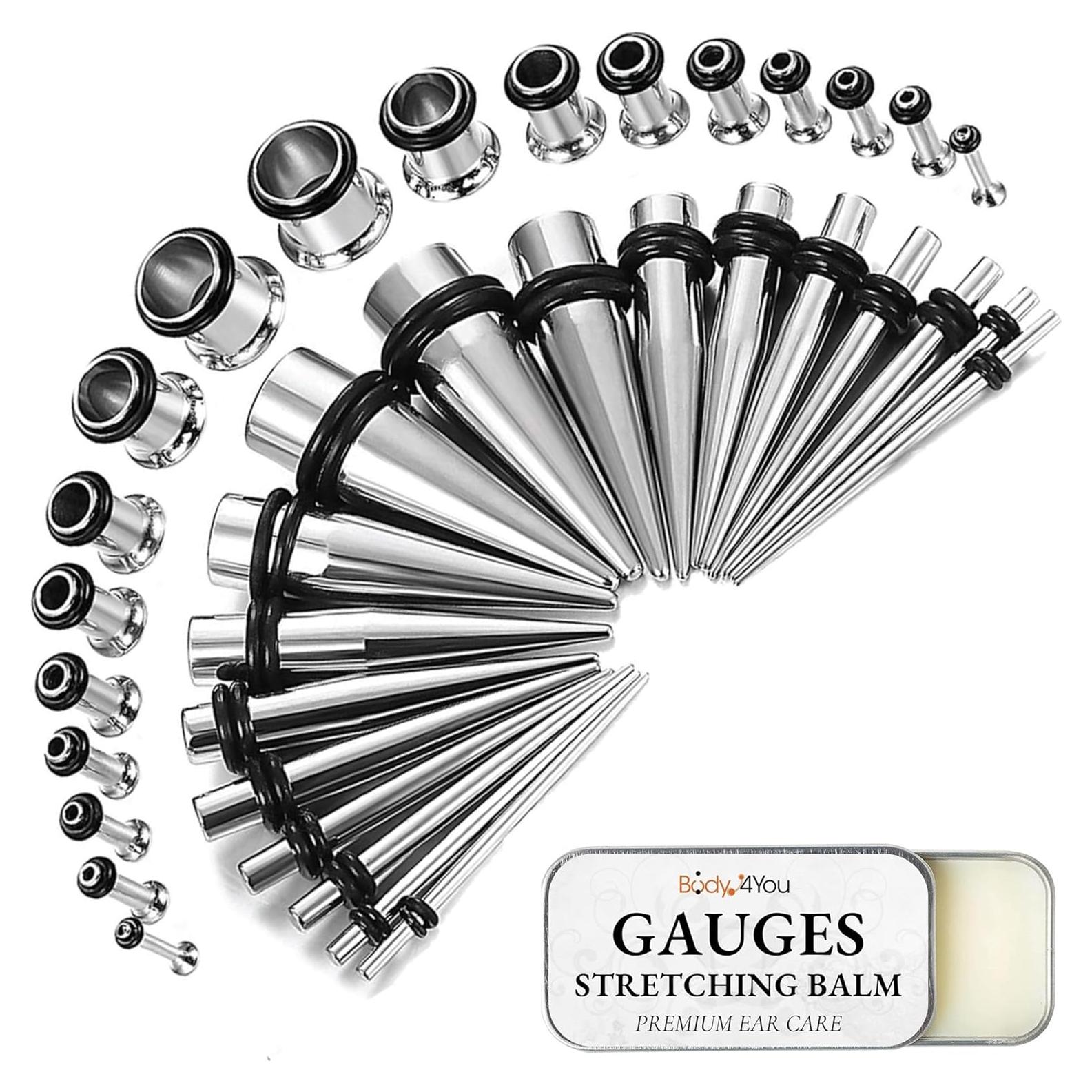 Kit de Estiramiento de Orejas BodyJ4You 37 Piezas 14G-00G