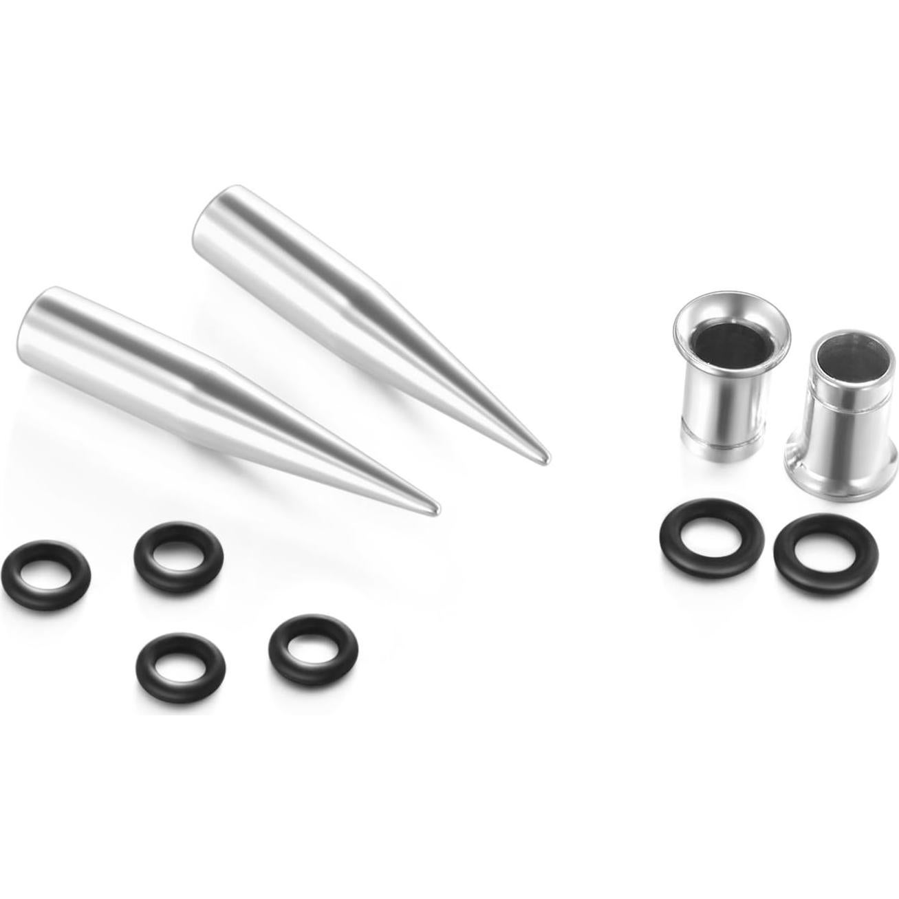 Kit de Estiramiento de Orejas 36 pcs Acero Quirúrgico VCMart