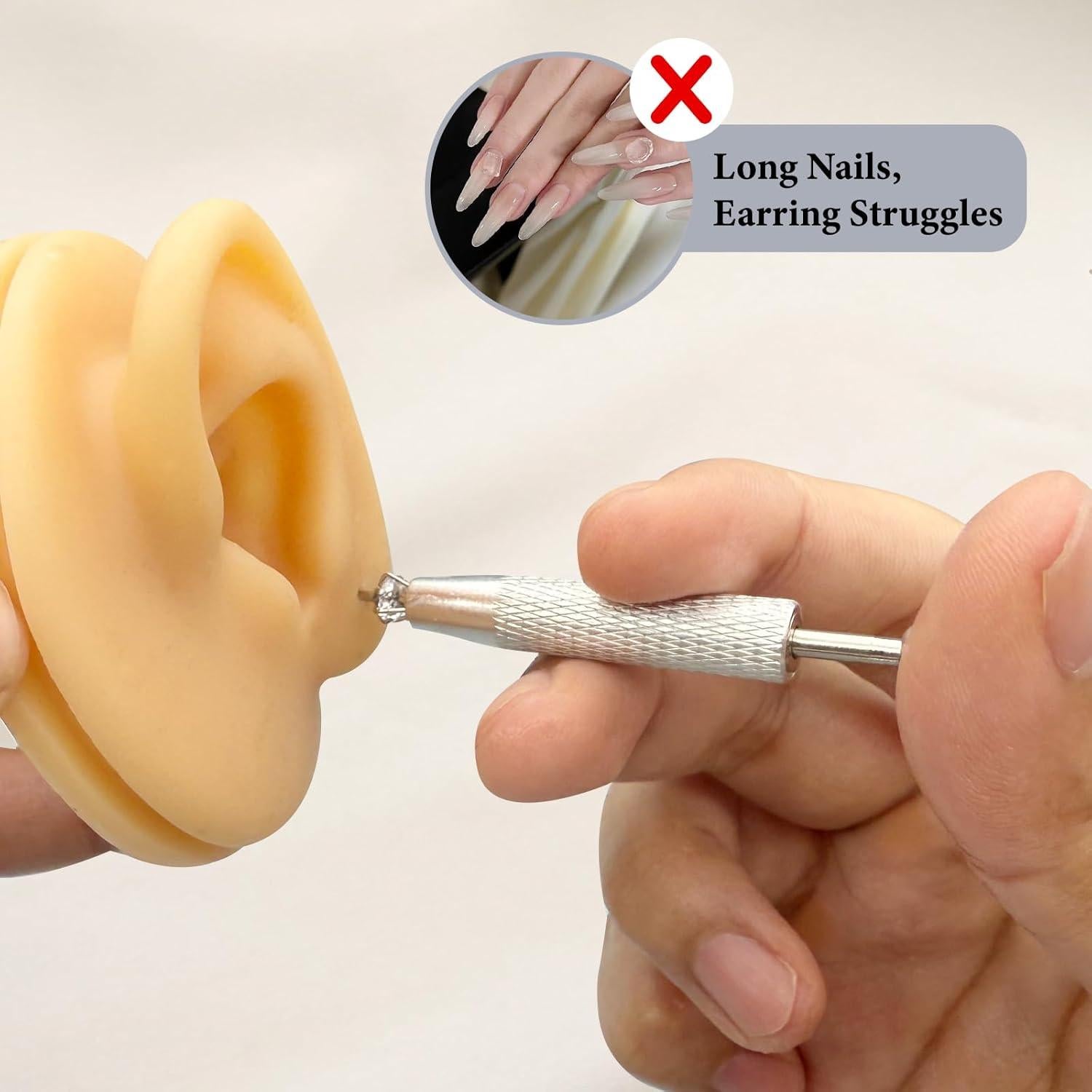 Kit de Piercing 14G 16G 18G 20G Acero Inoxidable con Herramienta