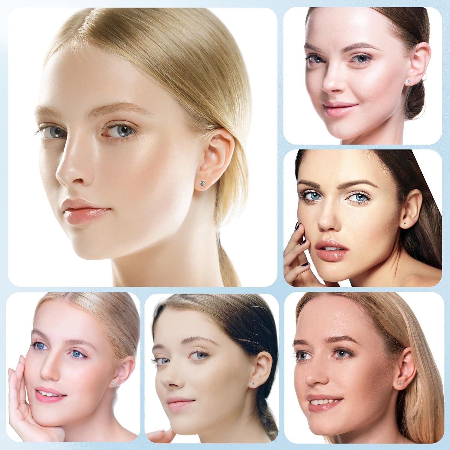 Kit de Perforación de Orejas Desechable Hipoalergénico 3mm 4mm