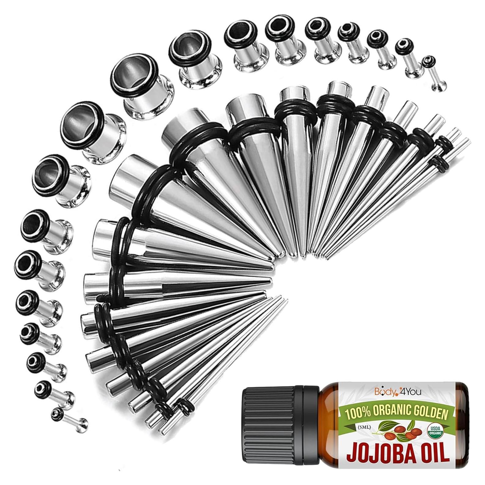 Kit de Estiramiento de Orejas BodyJ4You 37 Piezas 14G-00G