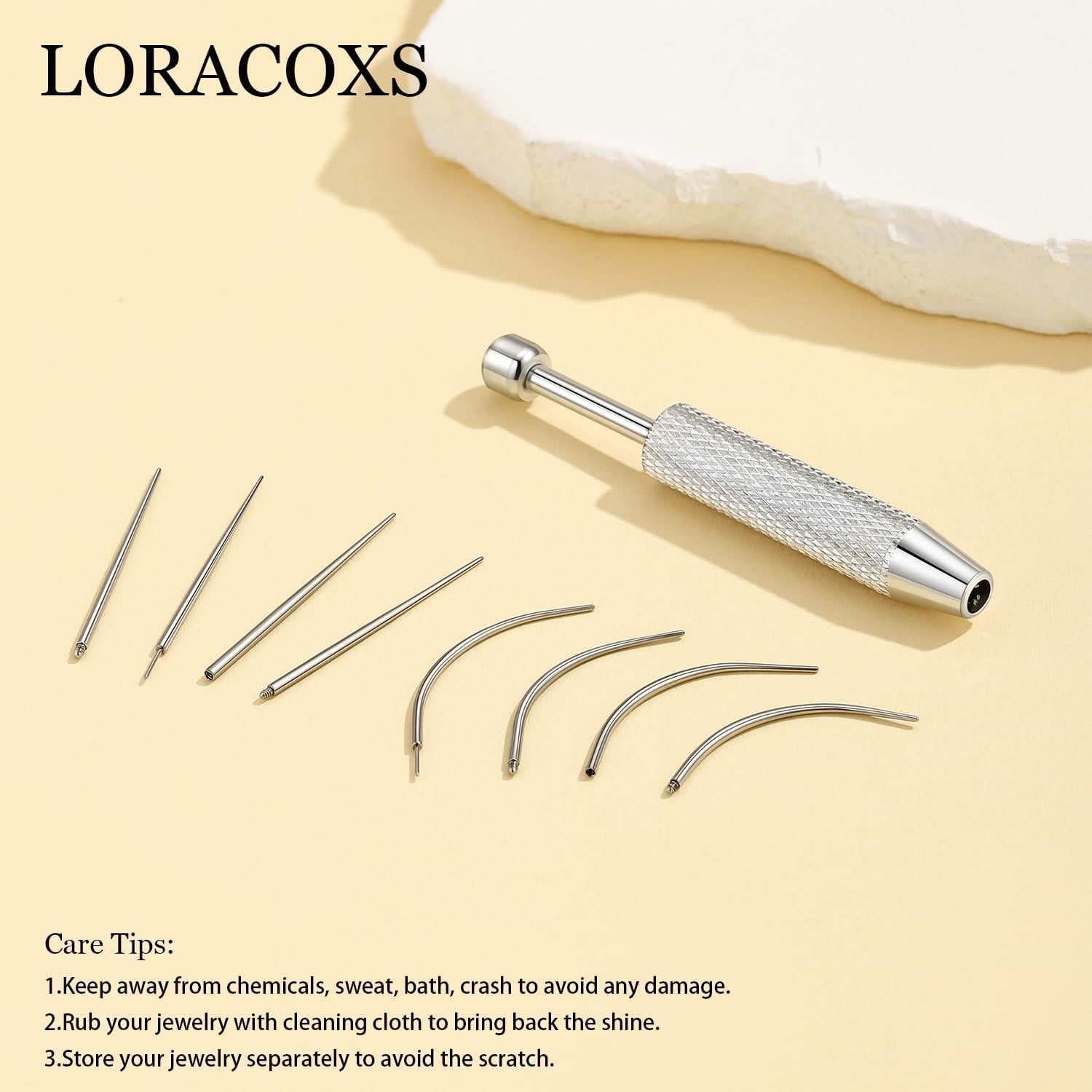 Kit de Herramientas de Piercing 14G 16G 18G 20G Acero Quirúrgico