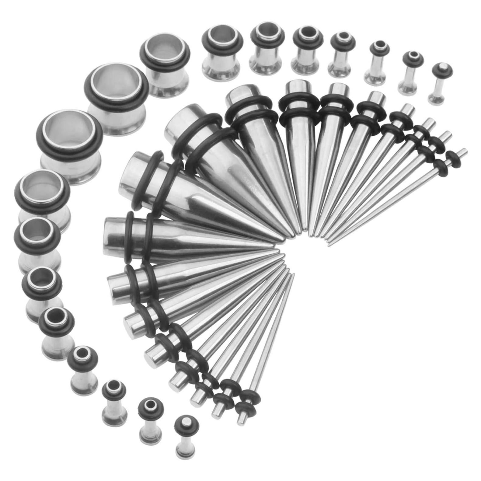 Kit de Estiramiento de Orejas CABBE KALLO 36pcs Acero Quirúrgico