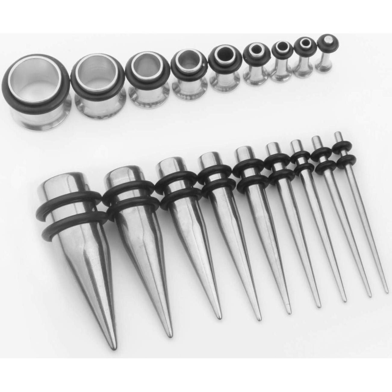 Kit de Estiramiento de Orejas CABBE KALLO 36pcs Acero Quirúrgico